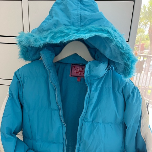 - 🔥NWOT 1826 kids light blue with white jacket size 14. - Picture 3 of 13